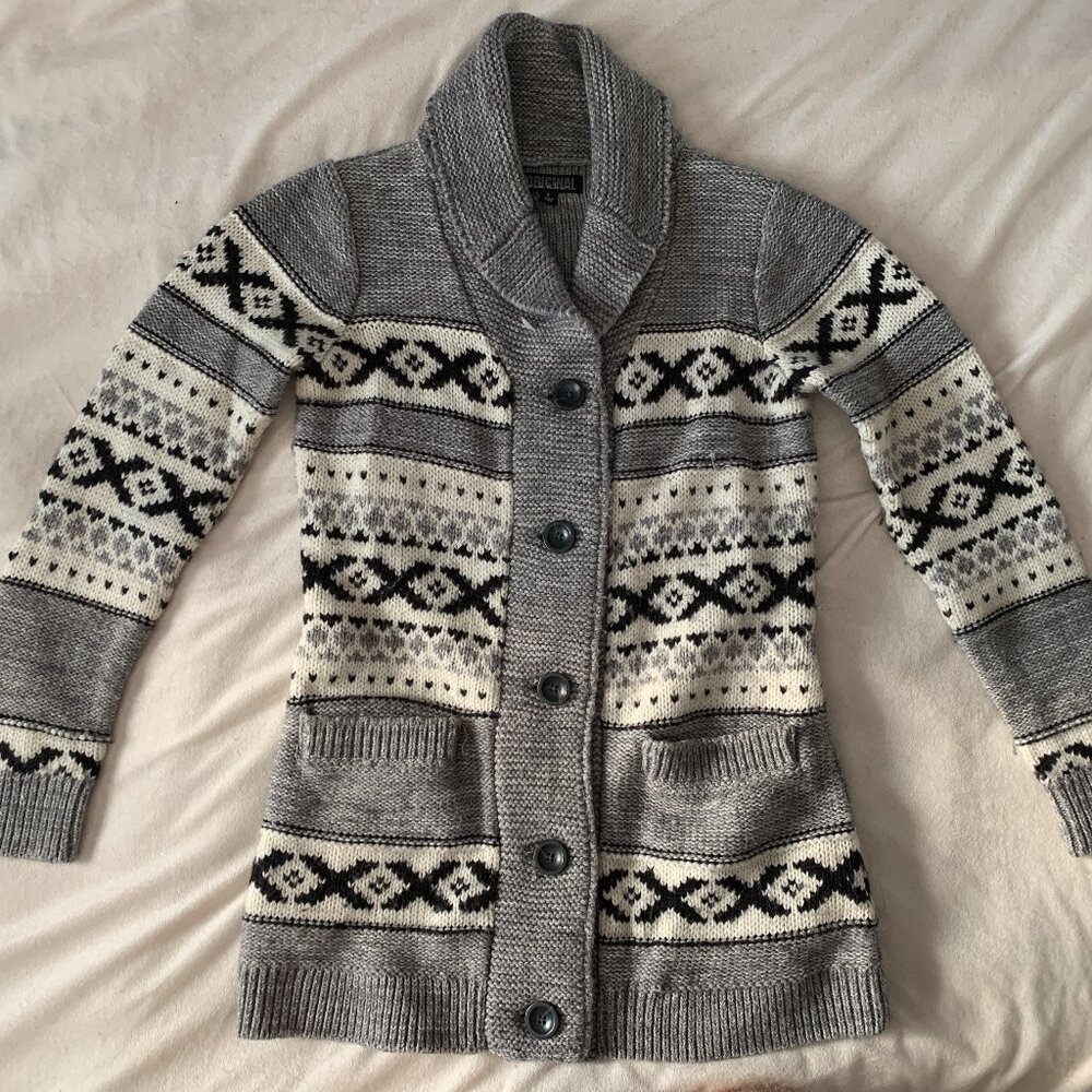 Nicole Miller Grey Cardigan S